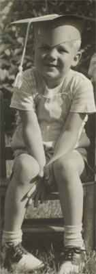 John Goldsmith as a child